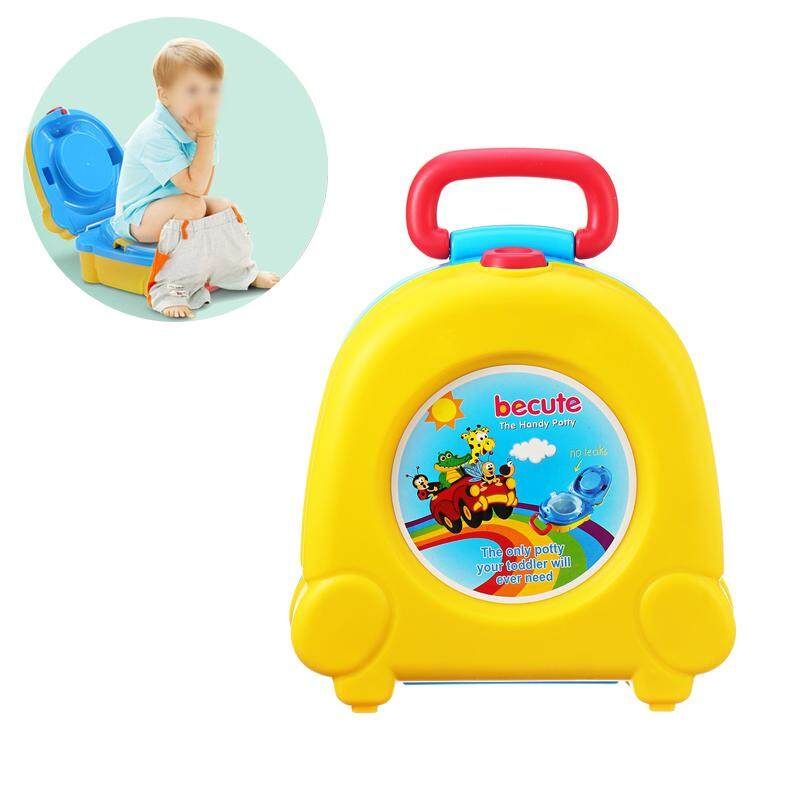 Portable Kids Children Baby Toddler Toilet Urinal Training Potty Trainer Seat Yellow