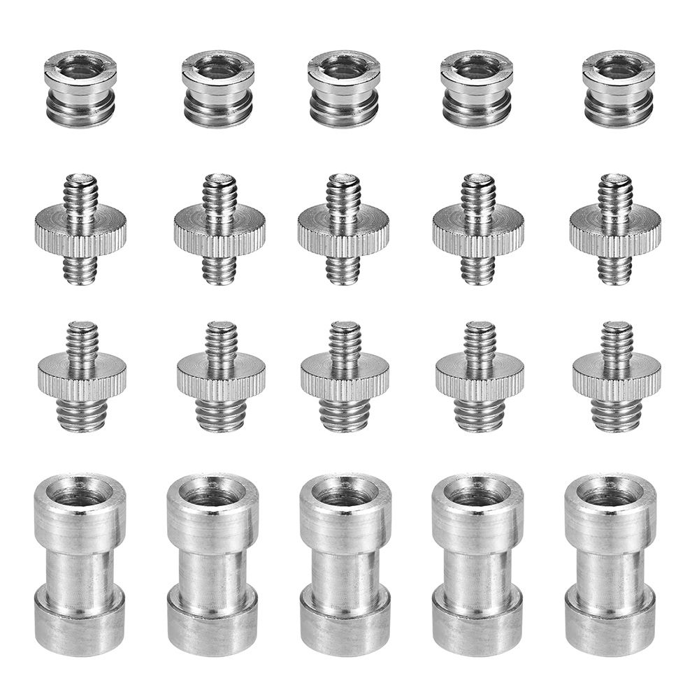 1/4"-20 To 3/8"-16 Threaded Screw Adapter Converter Female