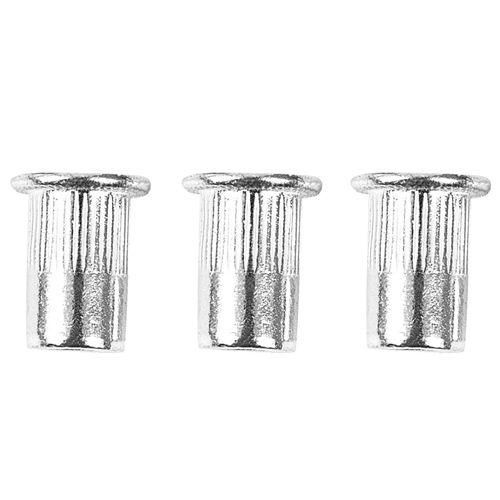 M6x15mm Aluminum Flat Head Ribbed Body Rivet Nuts