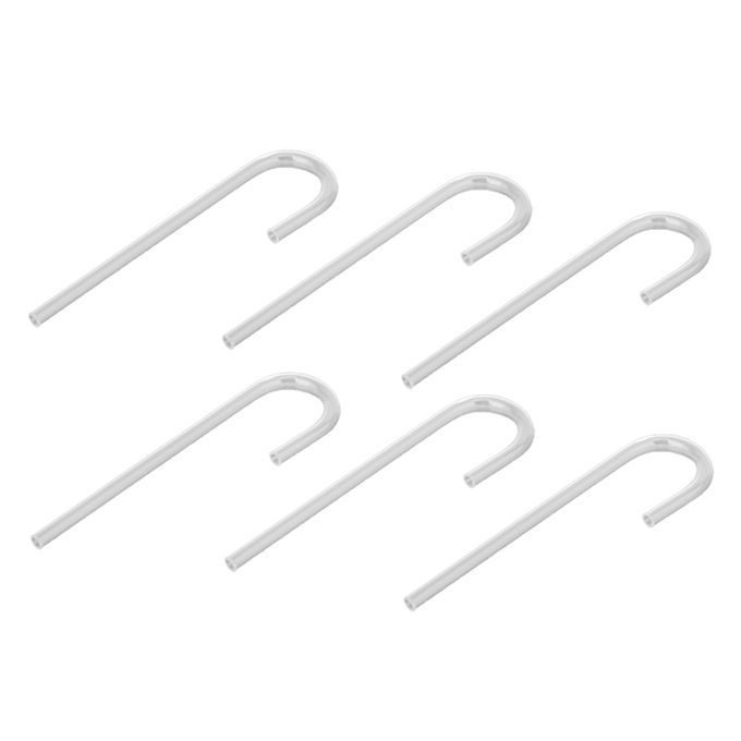6pcs Mini Acrylic Pipe U Shape Tube Bend For Aquarium Co2 System