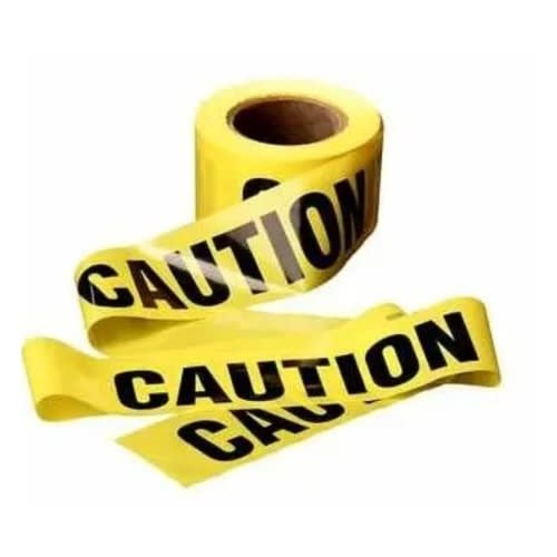 Caution Tape - 1000 Meters - Yellow
