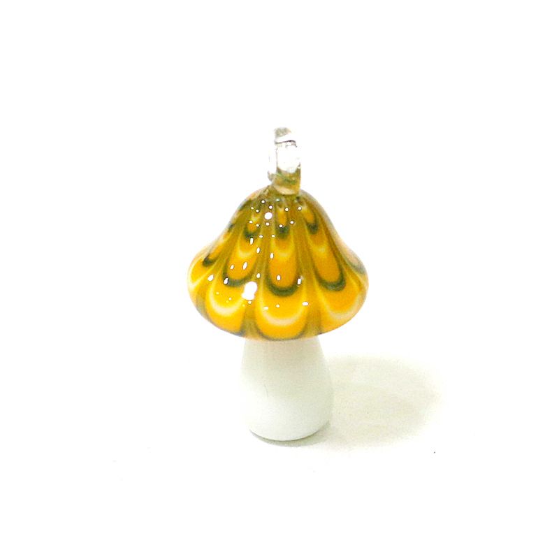 2Pcs Cute Mushroom Charms GlPendant Woman Diy Jewelry For