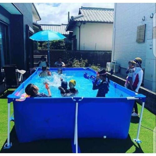 Metal Frame Rectangular  Pool 4.5m X 2.2m X 84cm - Blue