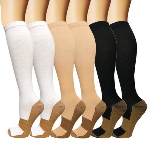 3pairs Breathable Sweat Men Compression Socks For Running Cycling Hiking