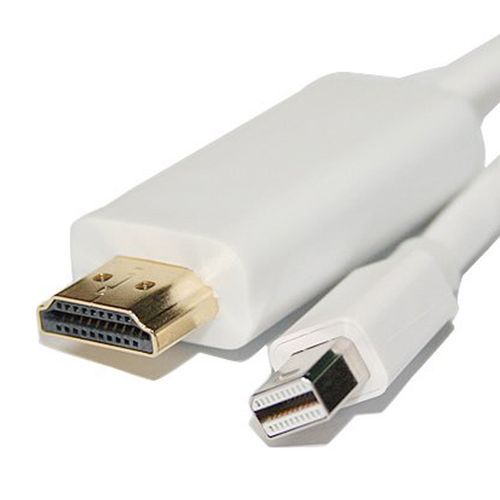 1.8m Mini Displayport To HDMI Convertor Cables Adapter For MacBook, IMac(LG51) Lenovo Samsung Laptop, White