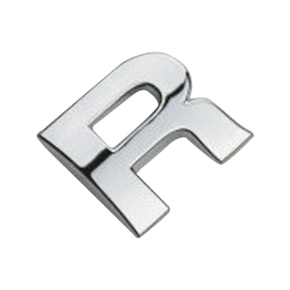 Number Letter Self-adhesive Auto Sticker Car Badge-Silver