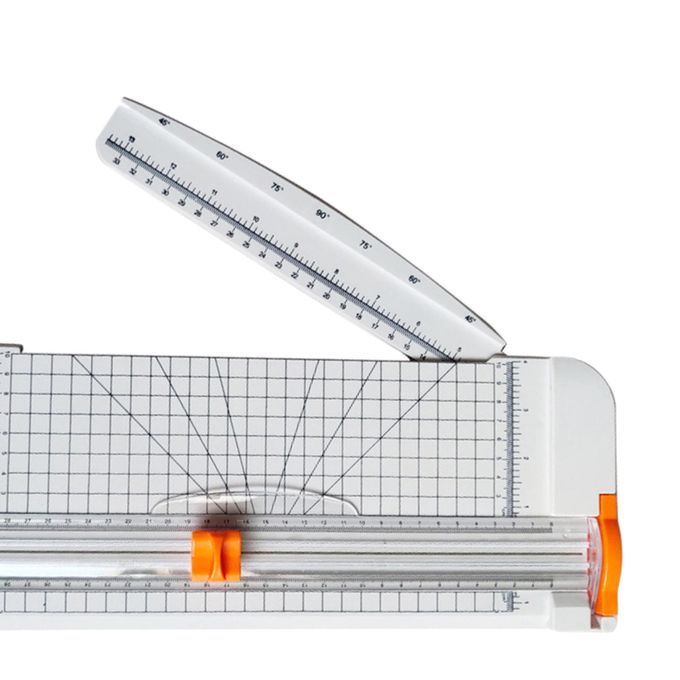Paper Trimmer With Automatic  Safeguard For Cut Coupon White