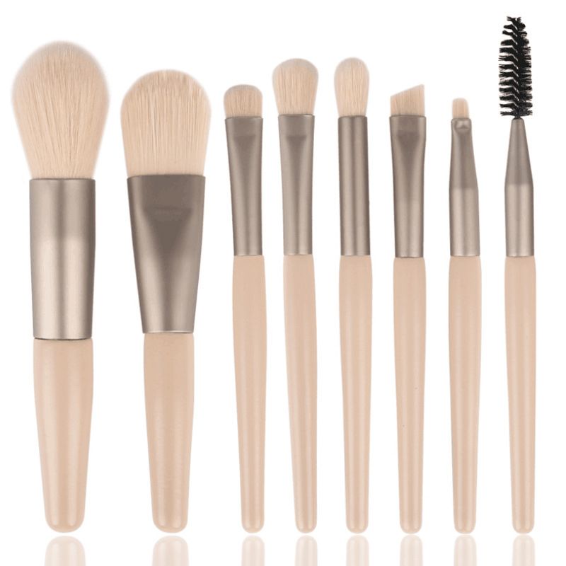 Bamboo Make Up Brush Set (8 Pieces Set)