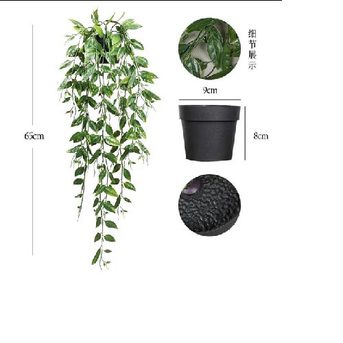 Artificial Potted Hanging Vine Plants - 65cm