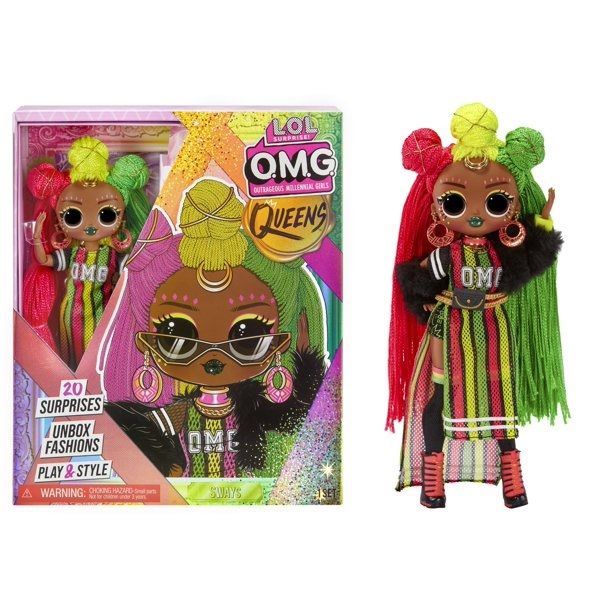 OMG Queens Sways Fashion Doll With 20 Surprises Including Outfit And Accessories