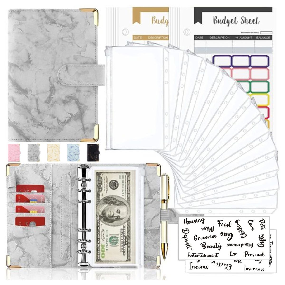 A6 Budget Planner Hidden Compartments Budget Binder A