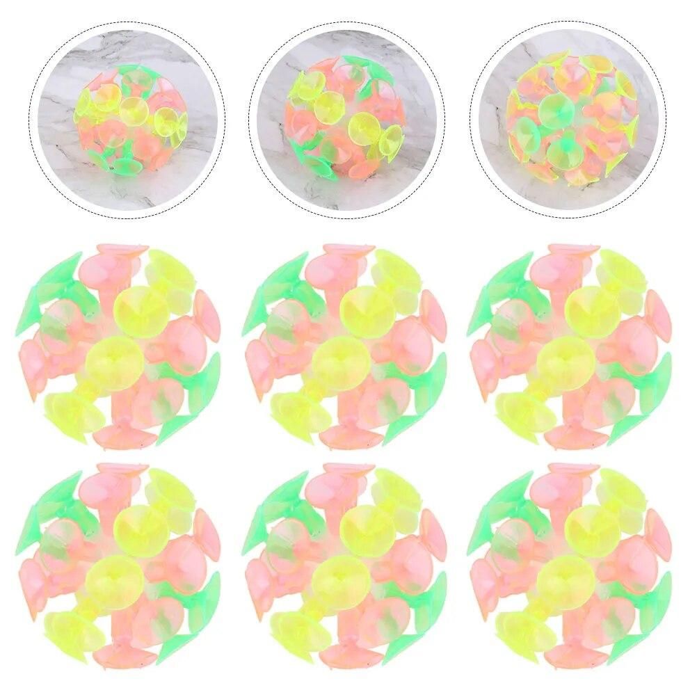 12 Pcs Suction Cricket Sticky Ball Creative Balls Funny Plaything Glow Toys Ceiling Pvc Interaction Child Kidcraft Playset