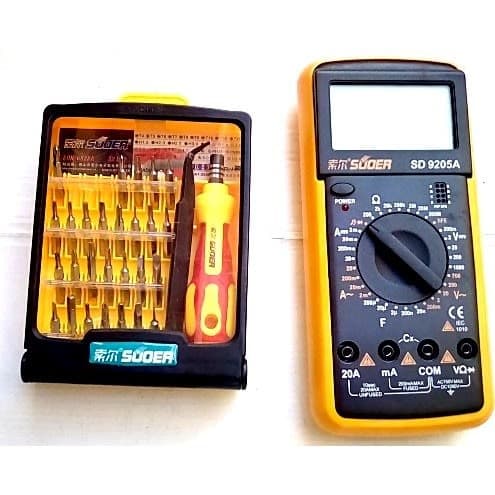 Universal Digital Multimeter With Screwdriver Tool Set