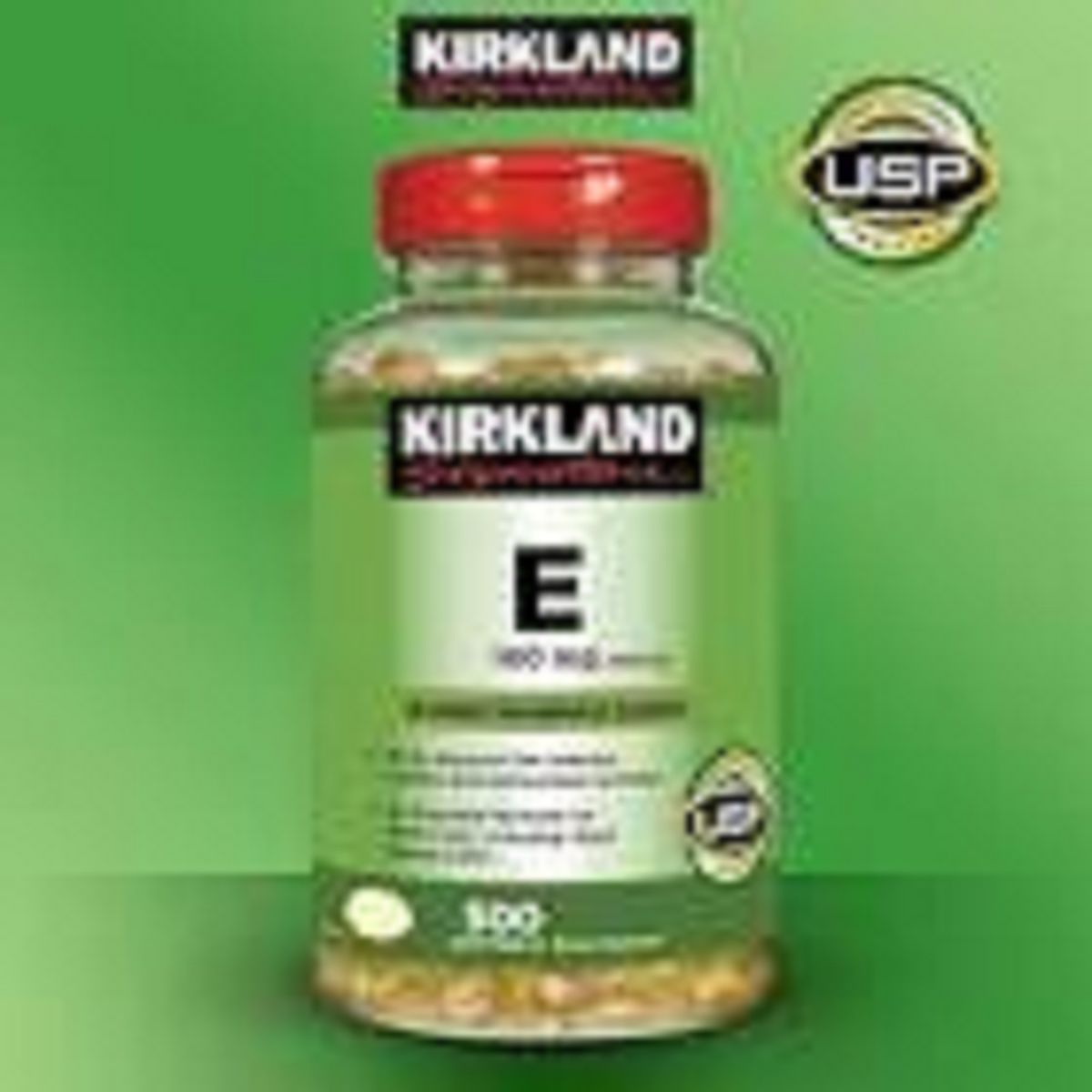Vitamin E Capsules For Improved Antioxidant Function.