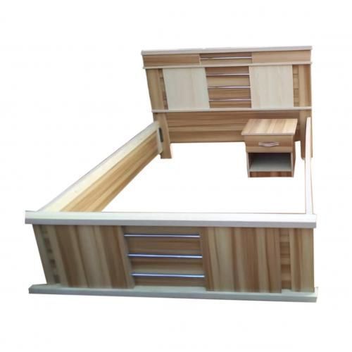 4.5 X 6 Ft Wooden Bed With  Bed Side(lagos Only