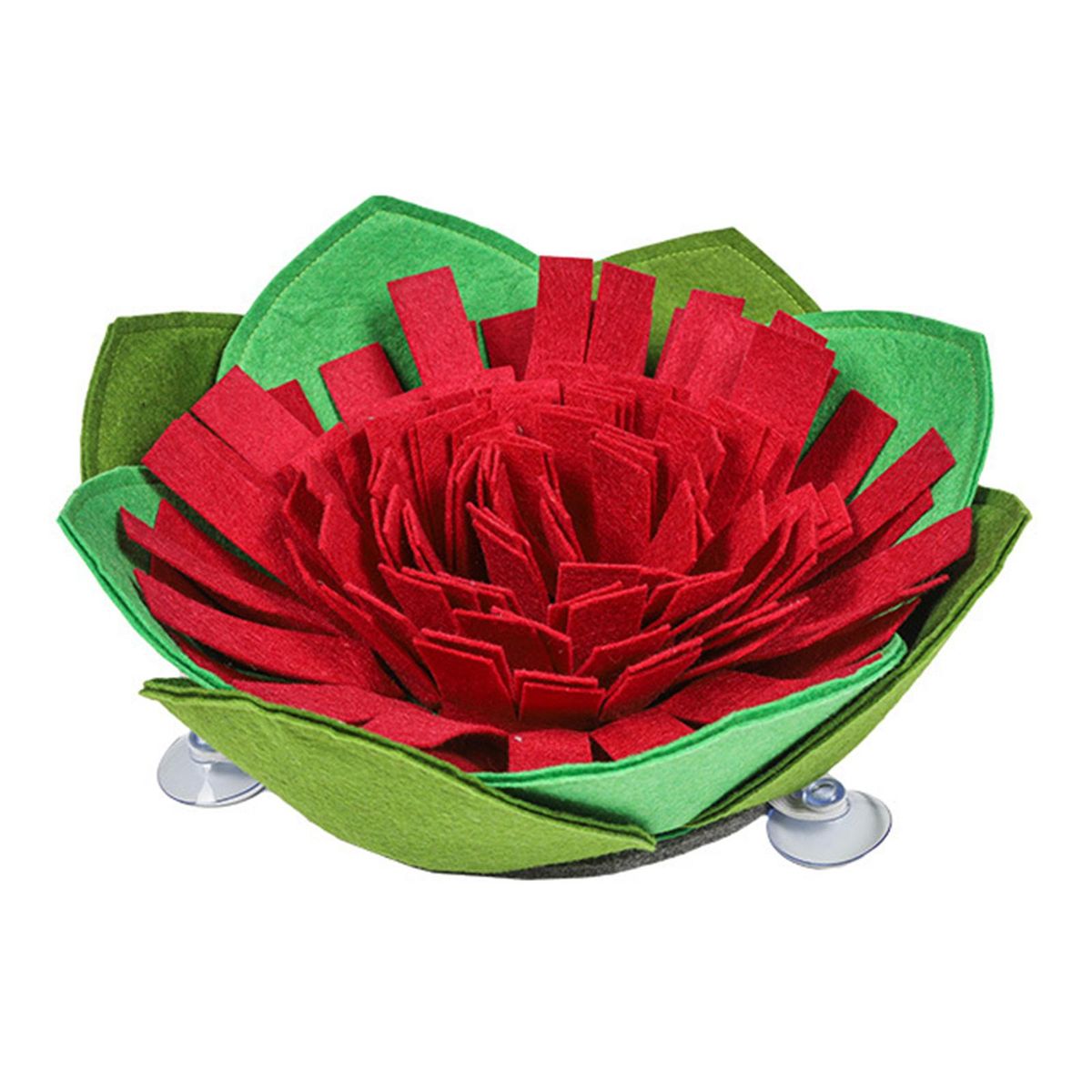 Pet Slow Feeding Pad Flower Shaped Pet Snuffle Mat for Dogs Nosework Sniffing Bowl Interactive Feed Sniffing Pad for Cats Small Dogs