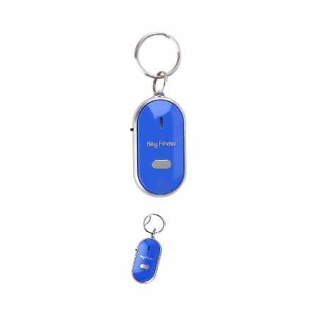 Whistle Key Finder With Light And Alarm - Blue-5pcs