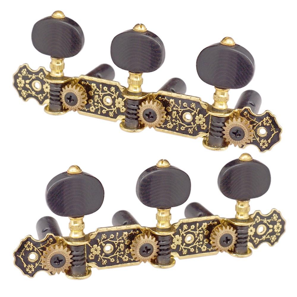 1 Pair (Left + Right) 1:18 Acoustic Classical Guitar Machine Heads Tuning Key Pegs String Tuners