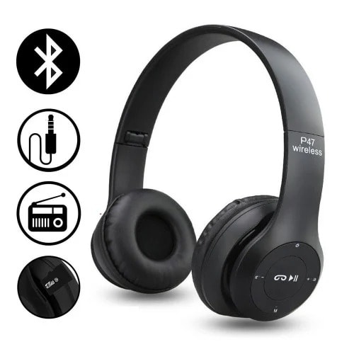 P47 Bluetooth Over Ear Foldable Headset