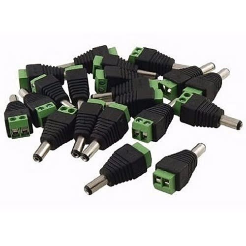 Cctv Power Plugs For Surveillance Camera - 20 Pcs