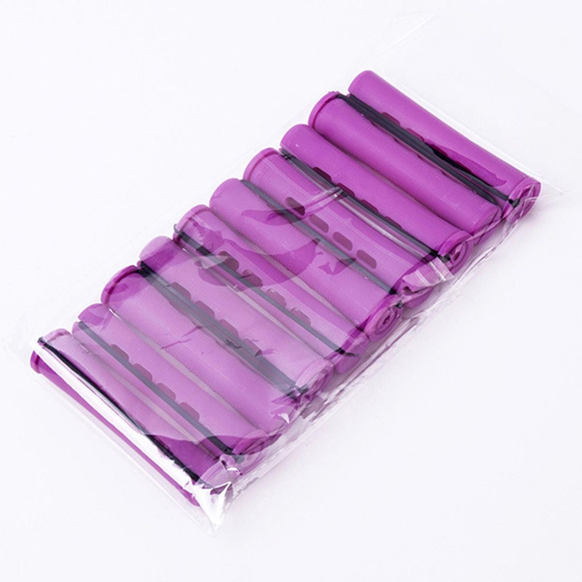 10Pcs Cold Wave Rods Perming Rods DIY Accessories Plum Red