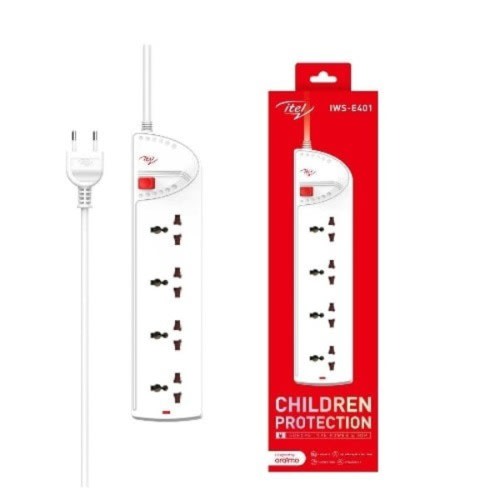 Cord Protection Power Strip Extension - Iws-u401 4 Sockets 3m