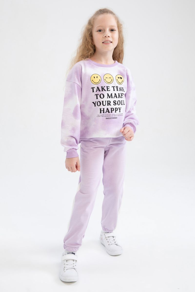 Girl - Jogger - Standart Fit Knitted Bottom Trousers - Purple