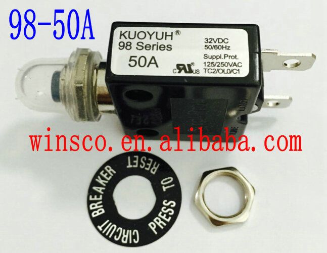 BREAKER 100% Cap CIRCUIT Waterproof 98 KUOYUH NEW 98-50A