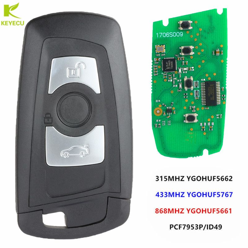 Keyecu Smart Remote Key 3 Buttons For Bmw F Chass
