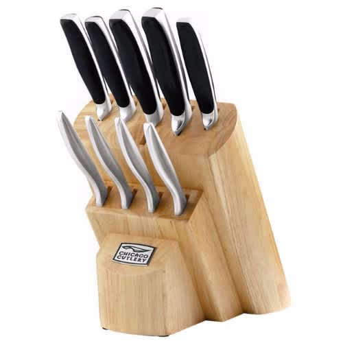 Chicago Cutlery Onyx Forged 10 Piece Knife Block Set