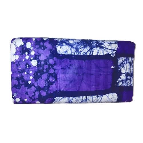 Handcrafted Batik Cotton Fabric Purple Combo - 5 Yards