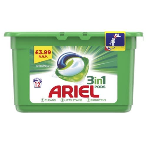 Pods White Washing Capsules - 1.32kg - 12 Washes X6  - Carton