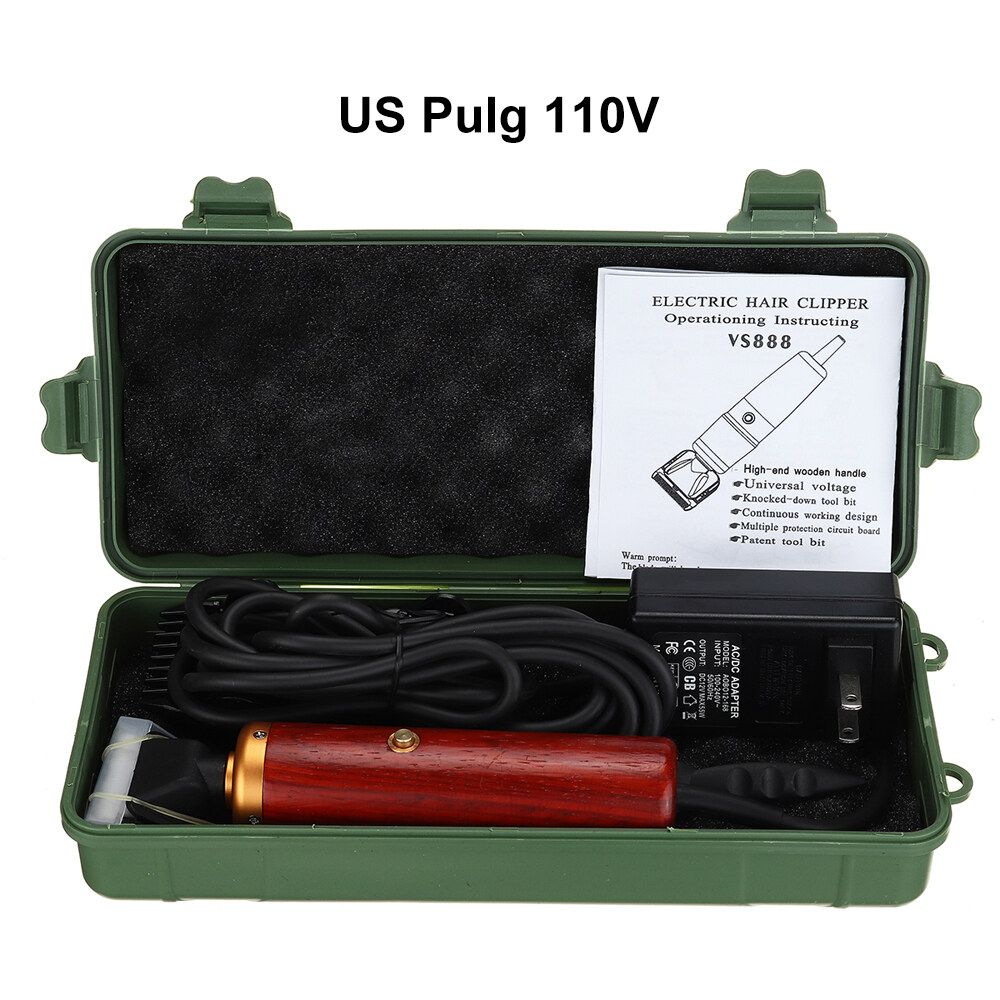 200W Electric Shearing Shear Clippers Shears Sheep Goat Animal Trimmer Farm Machine Clipper+2 X Limit Comb+ Brush+ Box US Plug110V