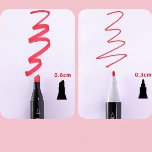 Multi-color Double Headed Marker - 12pcs