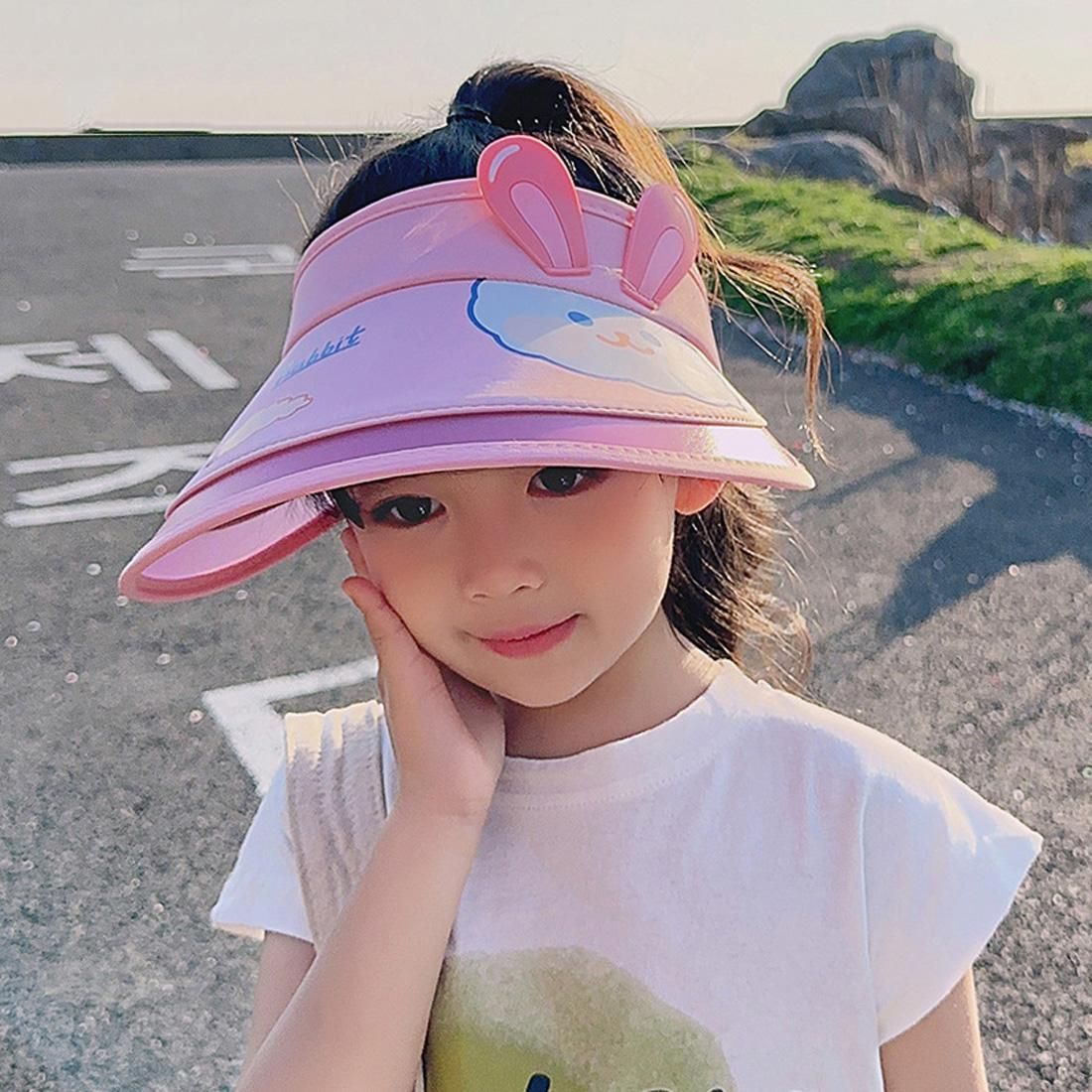 Kids Visor Hat, Cartoon Patterns, Sun UV Protection, Back Adjustable