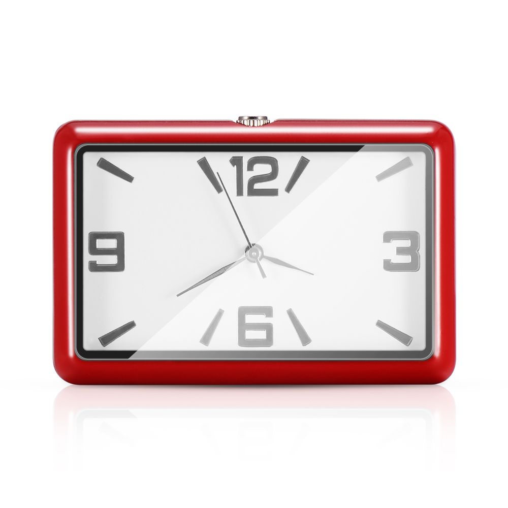 Car Clock Air Outlet Center Console Table Fashion Square Clock Decoration Accessories