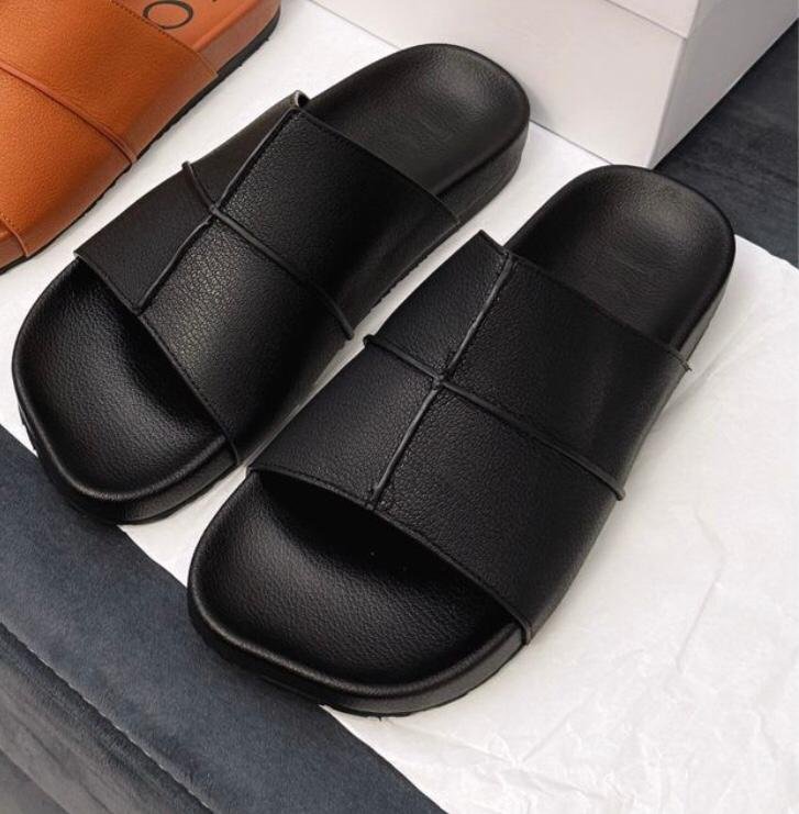 Original Loewe Leather Slippers Collections in 3 Designs