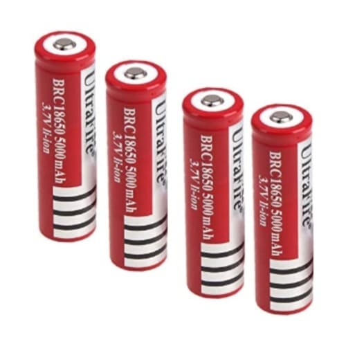 50pcs -18650 3.7v Ultrafire Rechargeable Lithium Battery