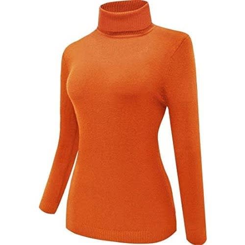Female Turtle Neck Long Sleeve - Orange