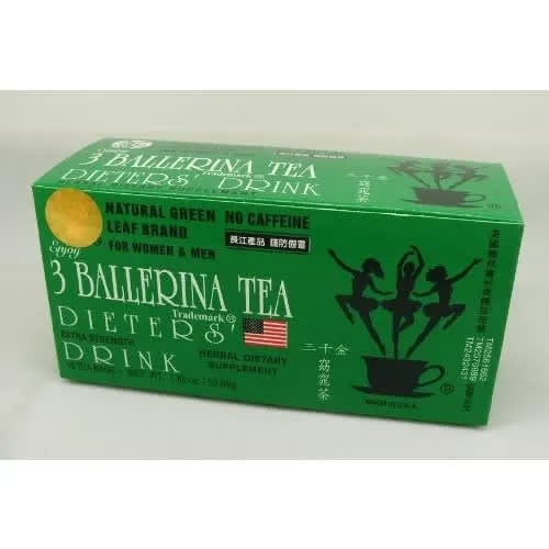 3 Ballerina Dieters Extra Strength Drink - 18 Tea Bags - 53.88g