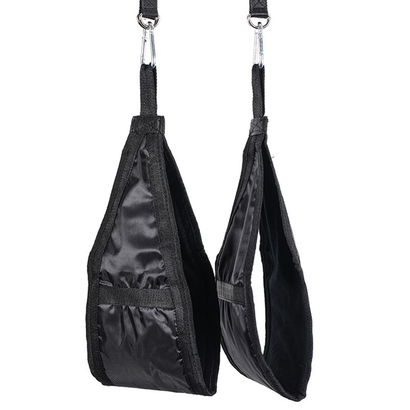 Fitness AB Sling Ss Suspension Belt For Pull Up Bar Heavy Duty Muscle Training-black