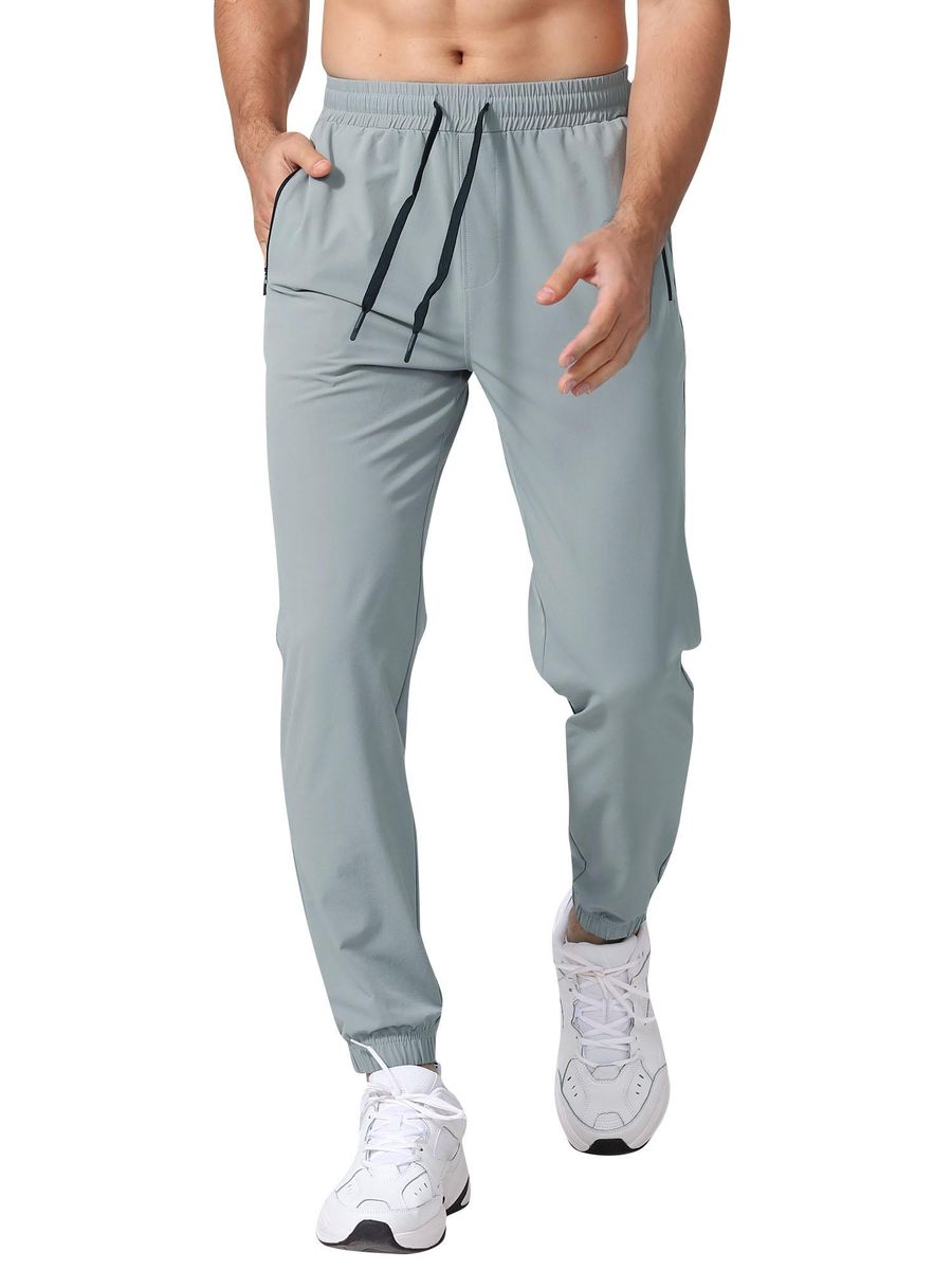 Men Jogger Pants Lightweight Sweatpants with Pockets Towel Loop Running Workout Athletic Joggers