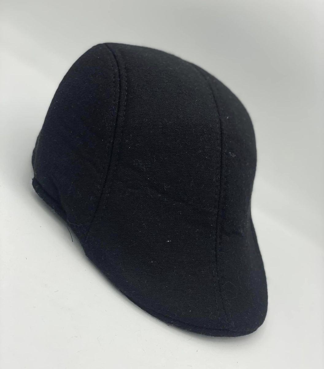 Casual Black Panama Men's Cap