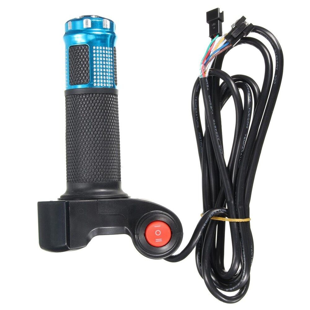 24V-48V E-Bike Handlebar Electric Scooter Bike LED Throttle Grip Digital Meter