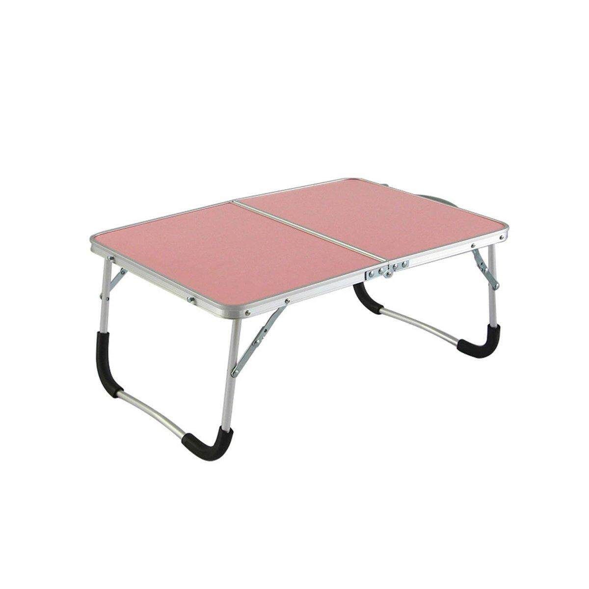 Lightweight Aluminium Folding Camping Picnic Festival Travel Table Computer Desk Pink