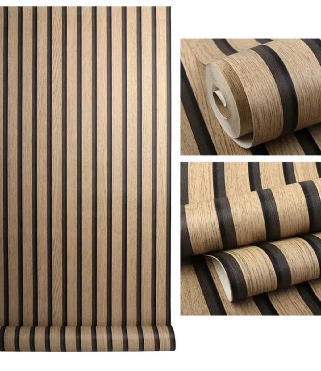 Luxe Edition WPC Fluted Wallpanel Effect Wallpaper - Brown