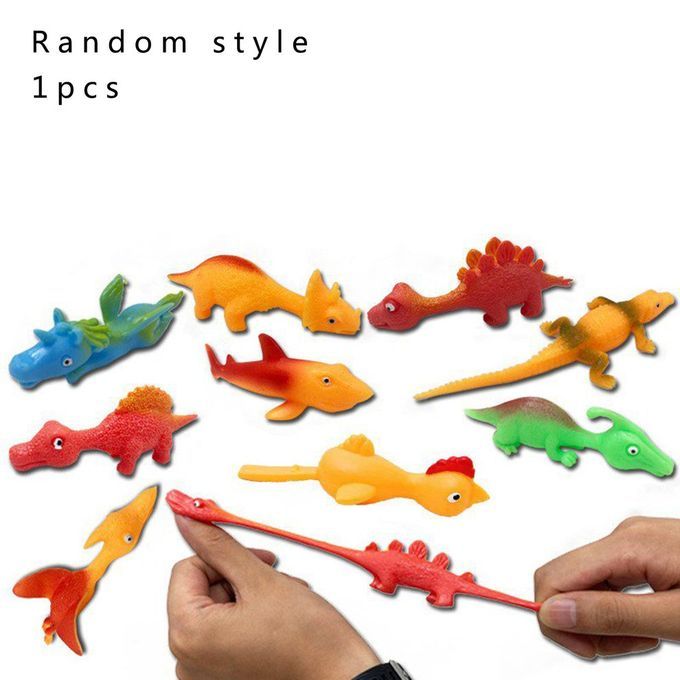 TPR  Atapult Toys Slingshot Flying  Ulation Dinosaur Exquisite Toys For Kid-colorful