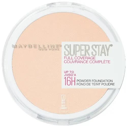 Super Stay Powder Foundation Makeup - Full Coverage - 130 Buff Beige - 0.21 Oz