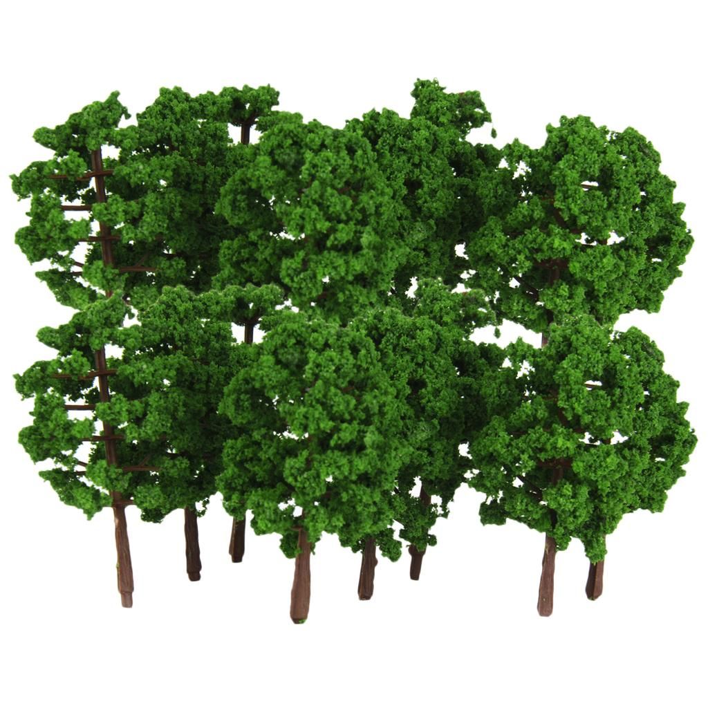 40pcs 1150 Scale 8cm Model Trees Architecture Buildings Street