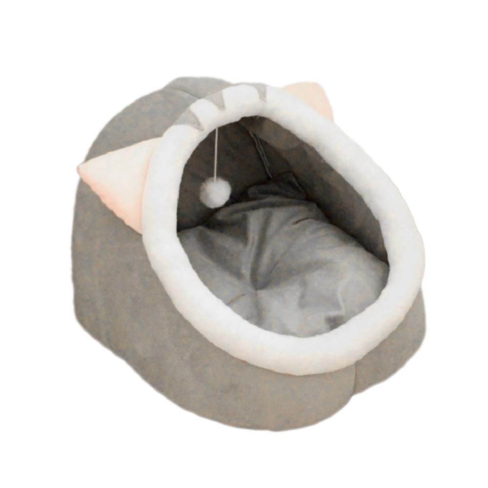 Cat Bed Warm Pet Basket Kitten Lounger for Washable Cave